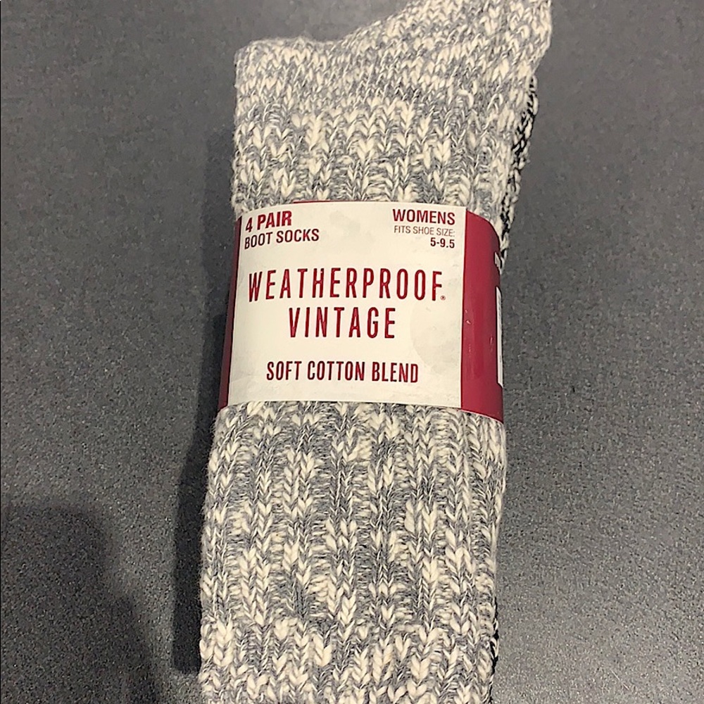 Weatherproof Vintage Boot Crew Socks 4-Pack